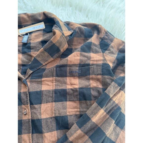 Skims Flannel Sleep Top Jasper Buffalo Check Size Large - Picture 11 of 11